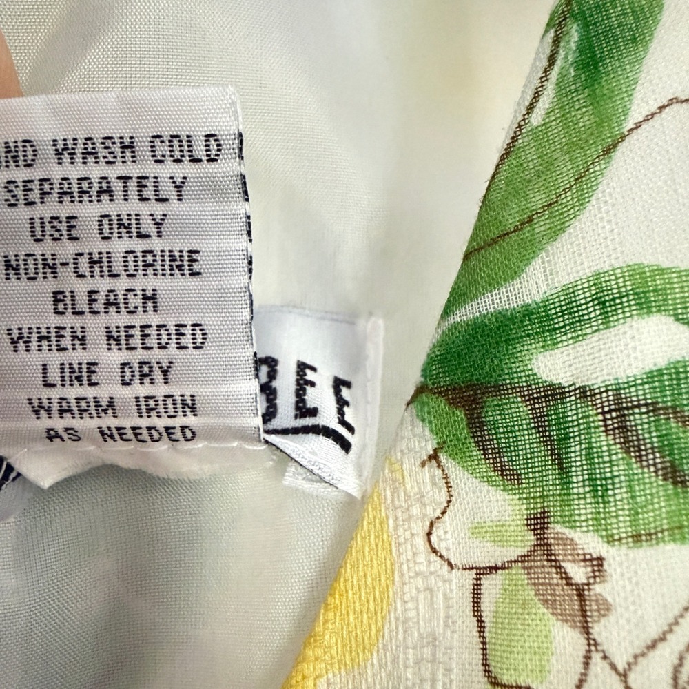 Y2K Watercolor Floral Garden Girl Dress 10 Yellow Cotton Lined Summer Wedding - Picture 9 of 9